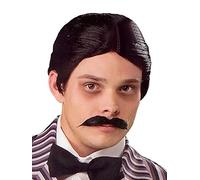 Addams Family - Perruque Gomez avec moustache