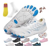 AddBili Chaussures de mise à la terre avec cuivre pour terre efficacement tout en restant douces et confortables. Profitez pleinement des avantages de la mise à la terre, blanc, 8.5 Women/7 Men