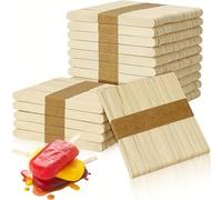 Addein 100 pièce Bâtonnets de Bois, Bâtons de Glace en Bois, Abaisse Langue Adulte, Bois pour Bricolage patule Bois Epilation, Idéal pour Bricoler et Décorer, 9,3 x2cm