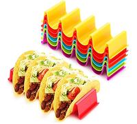 Addein Lot de 6 Supports Tacos, Taco Holder en Forme de Vague, Plastique ABS Taco Stand, Porte Tacos pour Fiesta Mexicana, Buffets et Fêtes