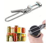 Addein Ouvre Boite de Conserve, Ouvre Bocal Manuel, Acier Inoxydable Ouvre-Bocal Réglable, Ouvre Pot pour Personnes Souffrant D'Arthrite Personnes Âgées.