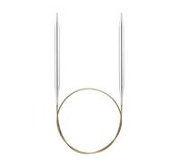 Addi Ad1057030-3.50 Aiguilles À Tricoter Circulaires, 30 cm Longueur x 3,50 mm D'Épaisseur, Argent