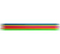 Addi Ad2047015-2.00 Colibri Aiguilles À Tricoter À Double Pointes, 15 cm Longueur x 2,00 mm D'Épaisseur, Multicolore