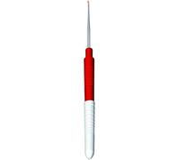 Addi Aiguilles en Acier Fin Crochet avec poignée, Métal, Silver, 0.5 mm