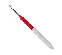 Addi Aiguilles en Acier Fin Crochet avec poignée, Métal, Silver, 1 mm