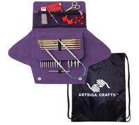 Addi Click Grab N Go Ensemble de pointes circulaires interchangeables de 5 pouces, pointes Rocket US 4, 5, 6, 7, 8, 9, 10, 11 et pointes de crochet m