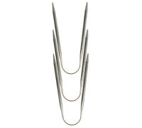 Addi Ad1612026-05.00 Crasytrio Aiguilles À Tricoter Double Pointes, 26 cm Longueur x 5,00 mm D'Épaisseur, Or