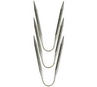 Addi CraSyTrio 26 cm 7,00 mm - Aiguilles à tricoter circulaires en or et argent