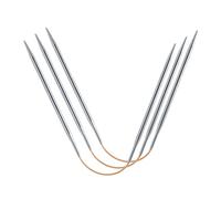 Addi CraSyTrio Aiguilles Circulaires 26 cm 6.00 mm - 1 pièce en or et argent