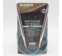 Addi Tricotage Aiguille Turbo Circulaire Skacel Exclusif Bleu Cordon 61cm US 13