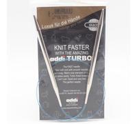 Addi Tricotage Aiguille Turbo Circulaire Skacel Exclusif Bleu Cordon 61cm US