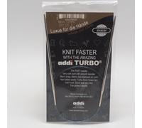 Addi Tricotage Aiguille Turbo Circulaire Skacel Exclusif Bleu Cordon 61cm US 3