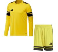 Addias Squadra Ensemble de vêtements de sport à manches longues pour homme Jaune Noir 25 Gr/L