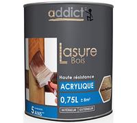 Lasure - ADDICT - Chêne rustique - Acrylique satinée - 0,75L - Hydrofuge