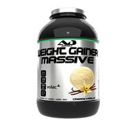 Addict sport nutrition - Weight gainer massive - Prise de masse musculaire avec protéine concentrée - 51g de protéine et 21g de BCAA (5 kg (Lot de 1), Vanille)