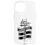 Addicted to Ink Tattoo Lover Machine à tatouer Vintage Cool Coque pour iPhone 15