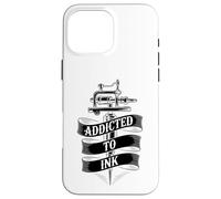 Addicted to Ink Tattoo Lover Machine à tatouer Vintage Cool Coque pour iPhone 16 Pro Max