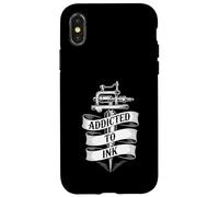 Addicted to Ink Tattoo Lover Machine à tatouer Vintage Cool Coque pour iPhone X/XS