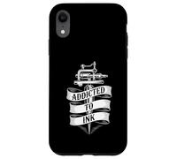 Addicted to Ink Tattoo Lover Machine à tatouer Vintage Cool Coque pour iPhone XR