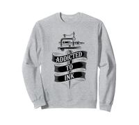 Addicted to Ink Tattoo Lover Machine à tatouer Vintage Cool Sweatshirt