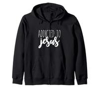 Addicted to Jésus - Icône Religieuse de Foi chrétienne - Sainte Sweat à Capuche