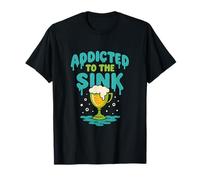 Addicted to The Sink Golf Beer Pun T-Shirt