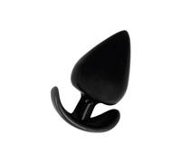 Plug anal jouet addictif 6.5cm - Profondeur: 32 mm, Couleur: Noir, Rayon: Couple, Largeur: 70 mm, Longueur: 81 mm