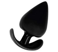 Plug anal jouet addictif 6.5cm - Profondeur: 32 mm, Couleur: Noir, Rayon: Couple, Largeur: 70 mm, Longueur: 81 mm