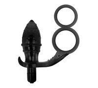 Addicted Toys – Plug anal à double anneau – Noir