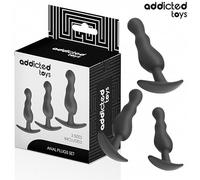 ADDICTED TOYS - SET DE 3 PLUG ANAL SILICONE MODÈLE 1