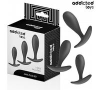 ADDICTED TOYS - SET DE 3 PLUG ANAL SILICONE MODÈLE 2