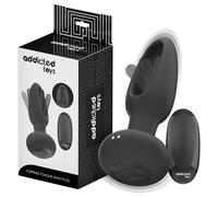 Addicted Toys - vibromasseur anal à langue rotative - silicone noir