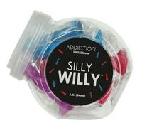 Addiction Addiction Silly Willy Godemiché Bleu/Violet/Rose 8,4 cm