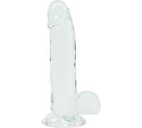 Crystal Addiction - Godemiché transparent - 19 cm