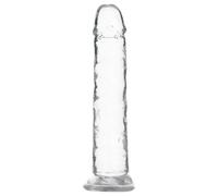 Addiction Crystal - gode silicone ventouse (transparent) - 18 cm