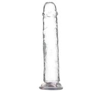 Addiction Crystal - godemichet à ventouse (transparent) - 20 cm