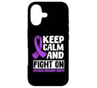 Addiction Recovery Support Dire Ruban Violet Coque pour iPhone 17