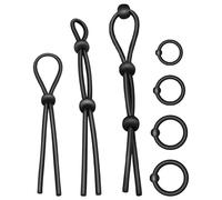 Addictive toy flexible silicone rooster ring set 7 pieces