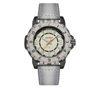 addies Montre militaire pour homme avec bracelet en tissu résistant à l'eau 50 m Mouvement à quartz lumineux Boîtier en acier inoxydable Montre cool pour tous les jours et l'extérieur, Blanc kaki.