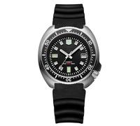 ADDIESDIVE Montre Automatique Homme Mécanique, Mouvement Mécanique Automatique NH35A, Affichage de la Date, Résistance à l'eau de 200 Mètres Montre de Plongée Homme, Bracelet en Silicone NoirH8