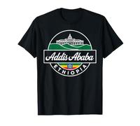 Addis-Abeba Ethiopie Souvenir de Voyage rétro T-Shirt