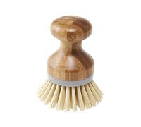 Addis Brosse à Vaisselle en Palmier avec Bambou Naturel, Gris et Gris, 6,7 x 6,7 x 9 cm 517683