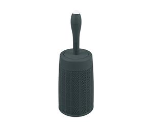 Addis Brosse WC Ronde en Plastique Imitation Toile de Jute avec système d'injection de détergent Interne, Gris foncé, Taille Unique