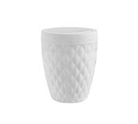 Addis Corbeille en Faux rotin, Plastique, Blanc, Swing Bin