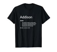 Addison is Kind Hearted Funny Name Definition Addison T-Shirt Graphique avec Valeur