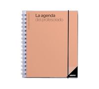 ADDITIO Agenda des enseignants - Planification trimestrielle - Vue hebdomadaire - Évaluation - Dimensions : 16,5 x 21,5 cm - Espagnol - Orange