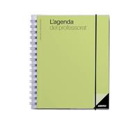 ADDITIO Agenda des enseignants | Planification trimestrielle | Vue hebdomadaire | Évaluation | Taille 16,5 x 21,5 cm | Catalan | Lime