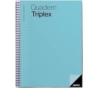 ADDITIO Cahier triplex pour enseignants - Planification mensuelle et hebdomadaire - Évaluation - Tutorat - Réunions - Papier écologique - Format 22,5 x 31 cm - Catalan - Bleu