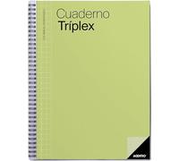 ADDITIO - Cahier triplex pour enseignants | Planification mensuelle et hebdomadaire | Évaluation | Tutorat | Réunions | Papier écologique | Taille 22,5 x 31 cm | Espagnol | Lime