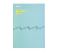 ADDITIO - Cahiers de musique DUO | Adaptés à tous les âges et processus d'apprentissage | 8 portées de 9 mm | Grille d'annotation | 40 pages | A4 | Papier écologique | Agrafes | Bleu